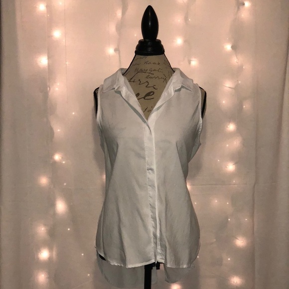 Anthropologie Tops - 1[Anthropologie] White Sleeveless buttons up back